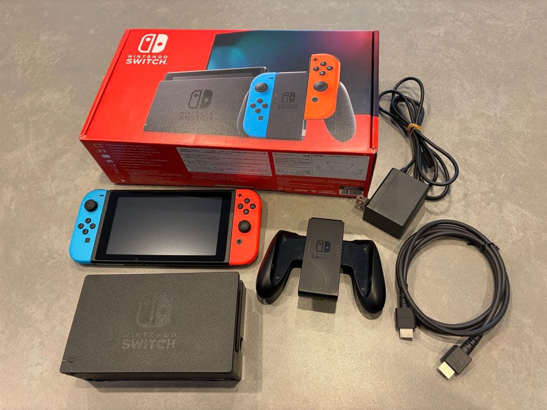 Nintendo Switch 青/赤 本体 + 付属品