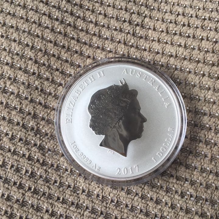 か*ず様 N482 オーストラリア 2017年 銀貨 ニワトリ 鶏