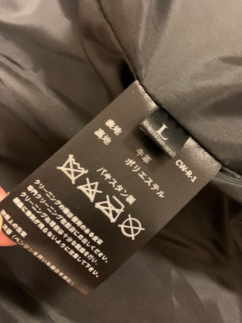 VaLLet ブラックレザー シングルライダースジャケット