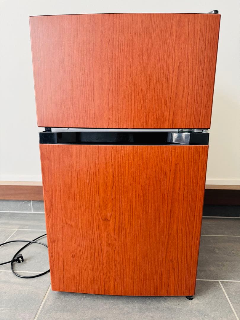 冷凍冷蔵庫 87L 木目調 アイリスオーヤマ