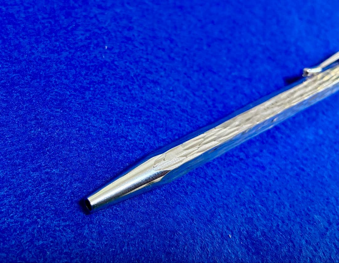 カランダッシュ　ベネシアン　ボールペン　銀張