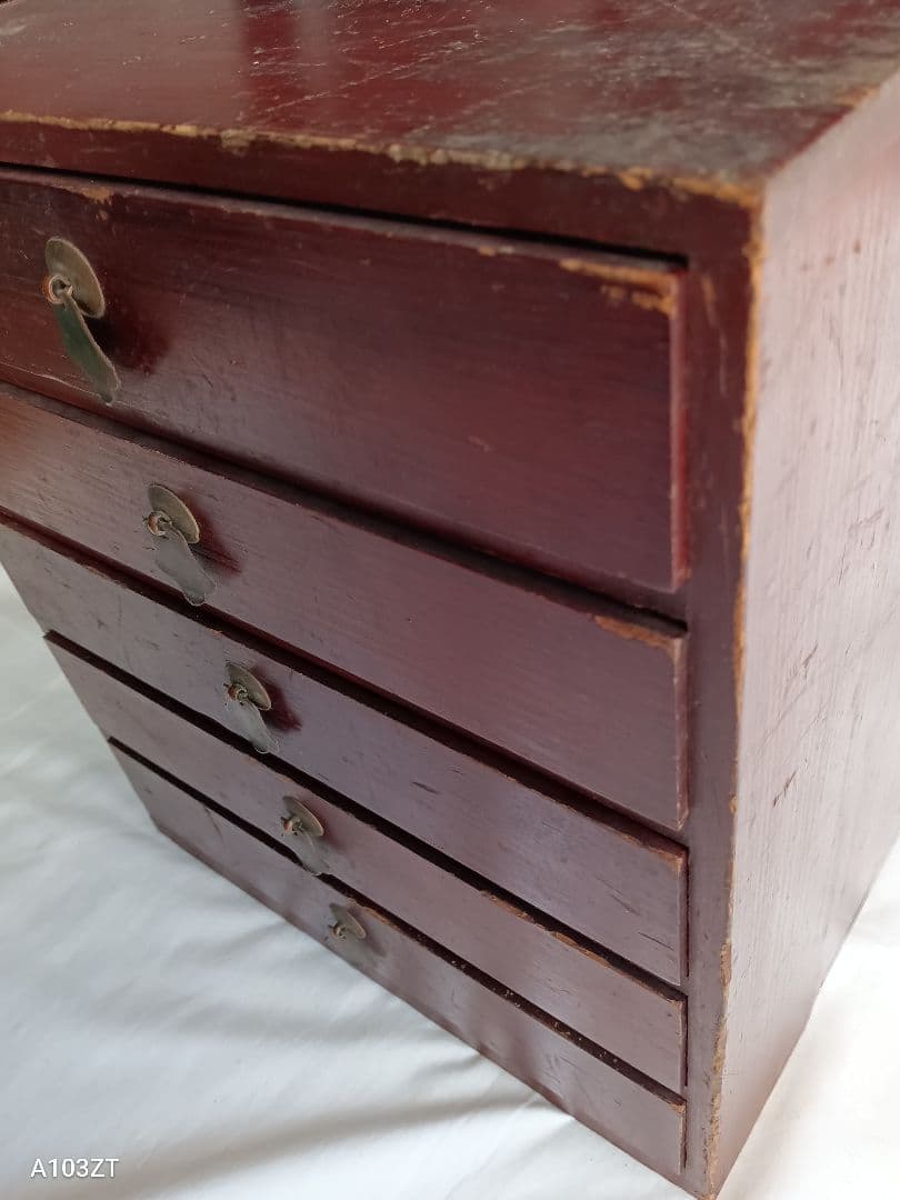 ✩文久2年　書き込み　ヴィンテージ　アンティーク　小引き出し　木製　レトロ