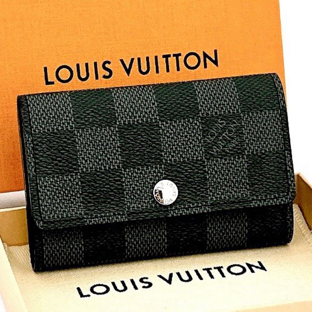 新品未使用　ルイヴィトン　ミュルティクレ　キーケース　ダミエ　グラフィット　黒