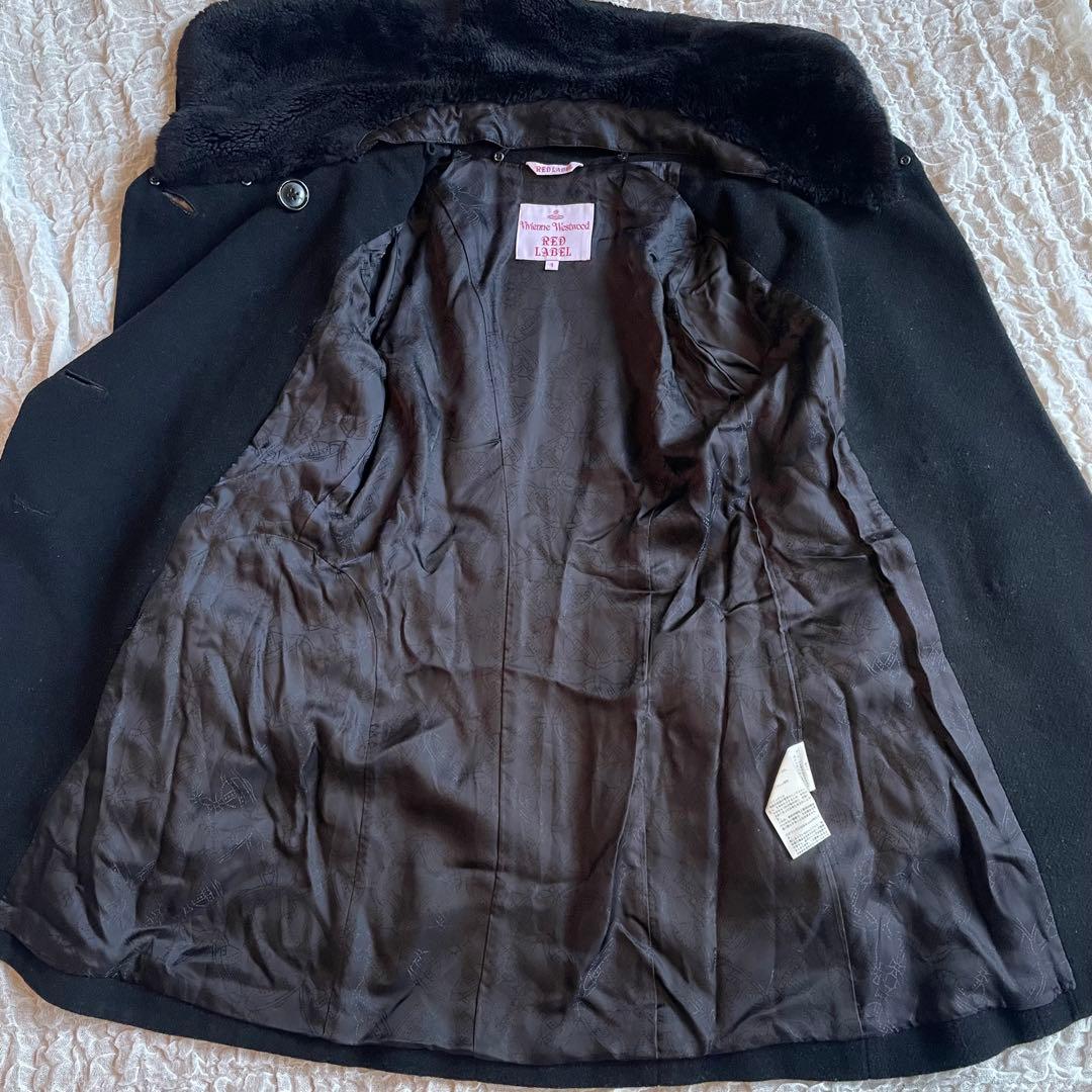 Vivienne Westwood ファーコート　オーブ　ボア　黒