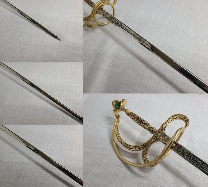 スペイン製 2本セット 模造刀 サーベル 骨董 アンティーク コレクション