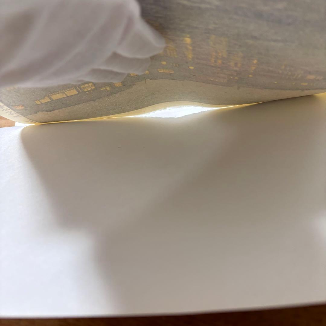 【鉛筆サイン有り】吉田遠志 代表作 「夜の東京 両国橋より」昭和14年