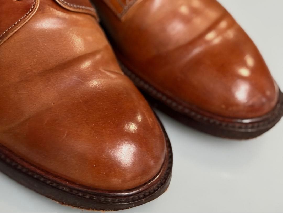 HIROSHI TSUBOUCHI プレーントゥ　コードバン　cognac /7