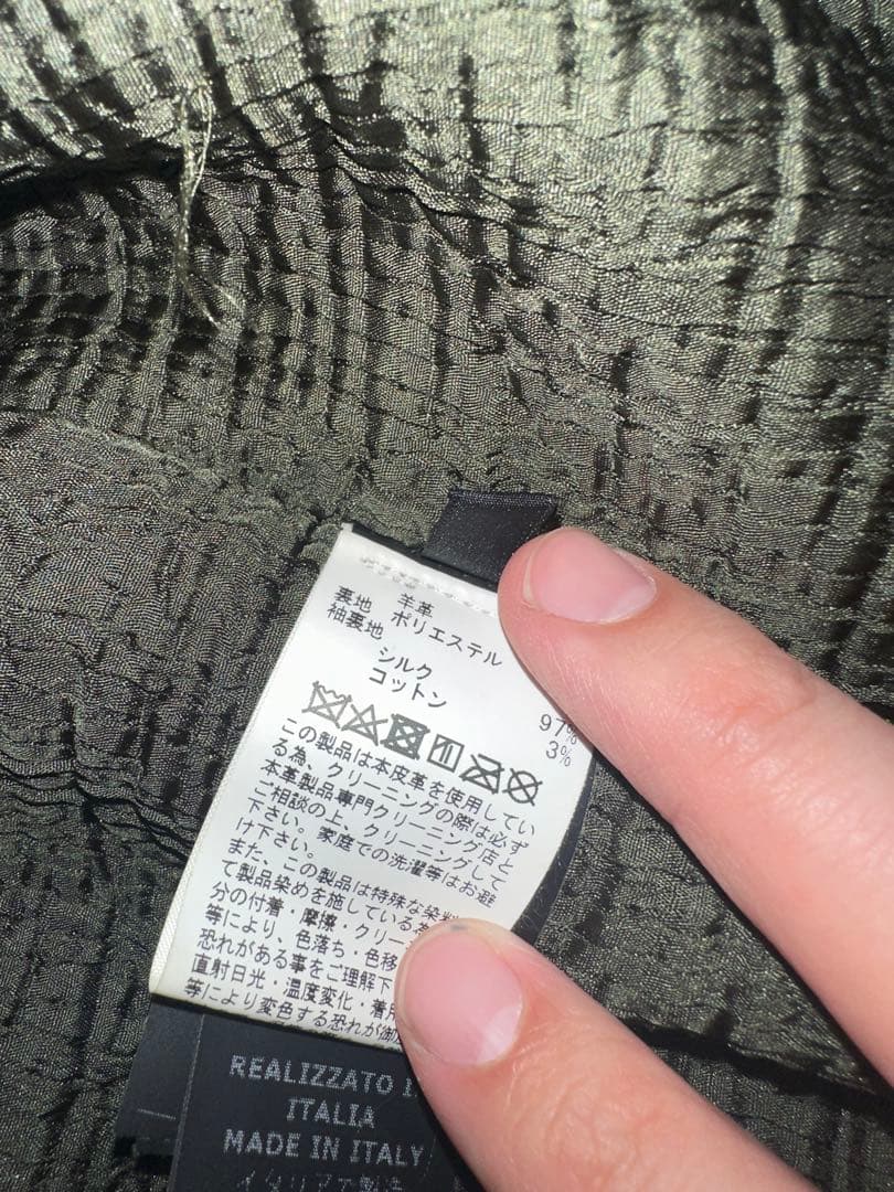 【GIORGIO BRATO】leather riders jacket