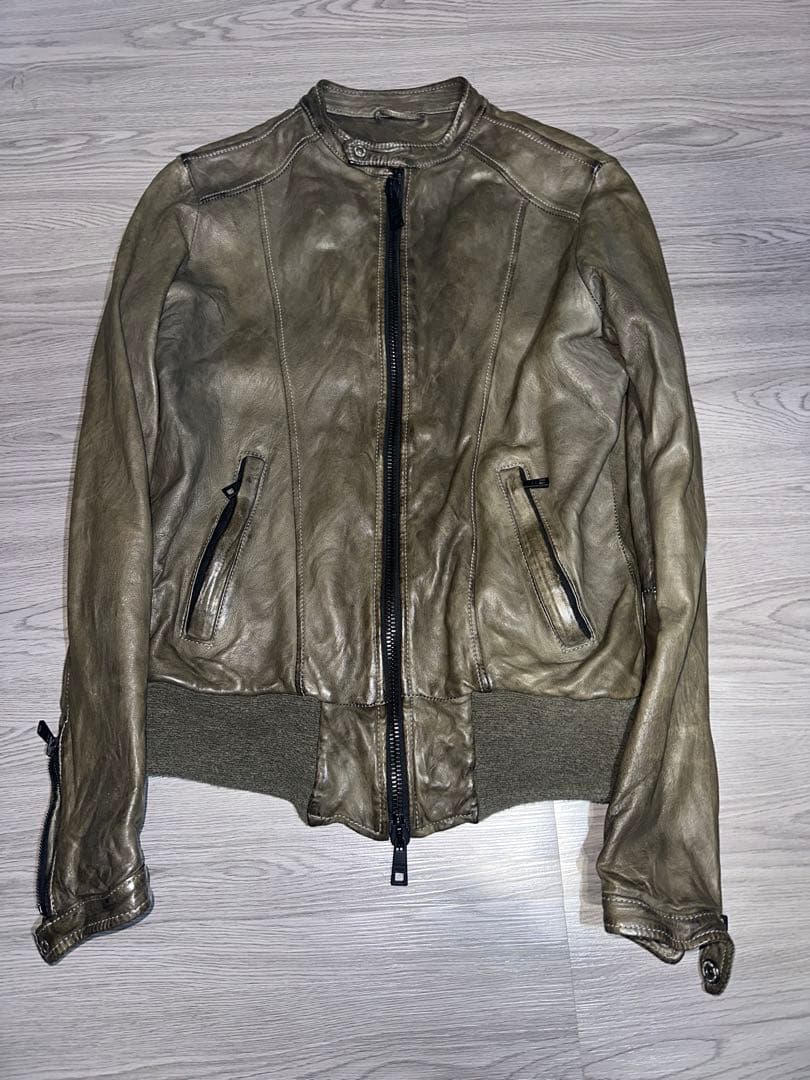 【GIORGIO BRATO】leather riders jacket