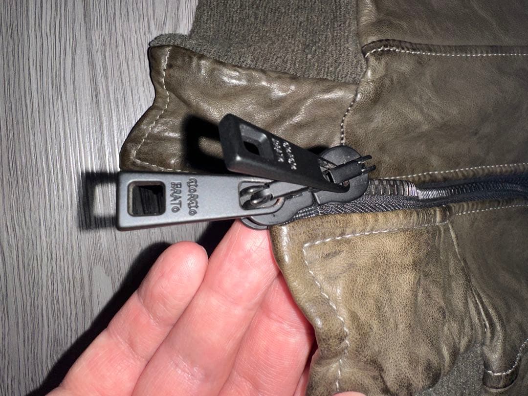 【GIORGIO BRATO】leather riders jacket