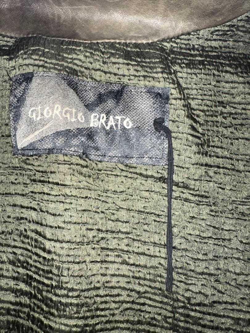 【GIORGIO BRATO】leather riders jacket
