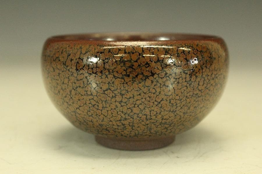 中国美術 油滴天目 在銘 碗 φ8.8cm(LC511)