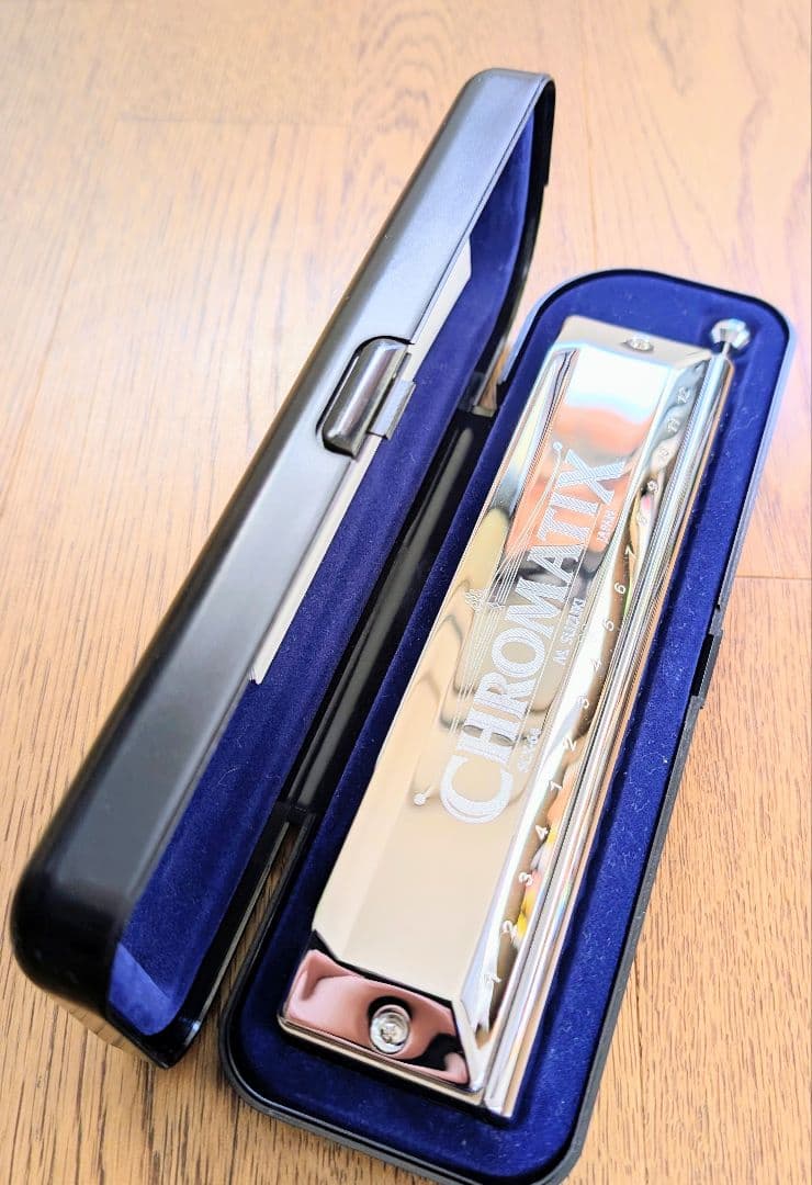 【美品】M.SUZUKI JAPANSCX-64 ハーモニカCHROMATIX
