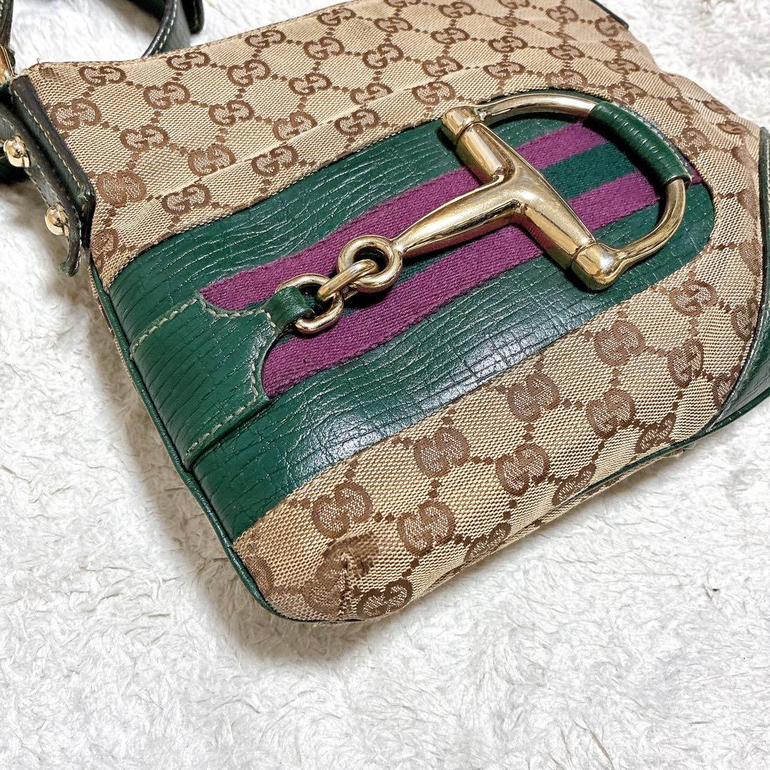GUCCI グッチ　ショルダーバッグ シェリーライン　ホースビット