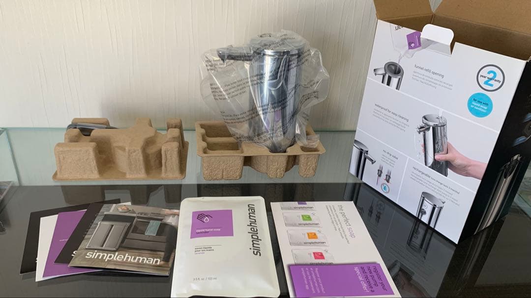 【新品送料込】今日まで5％割引中／simplehumanセンサー式ディスペンサー