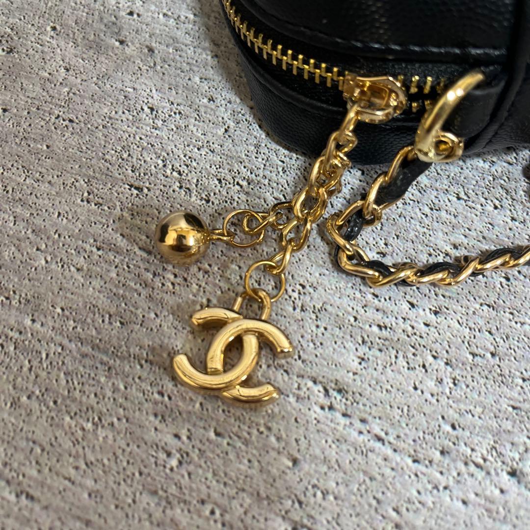 【新品未使用】CHANEL ブラック レザー ショルダーバッグ