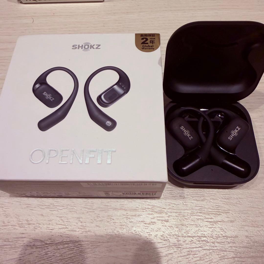 SHOKZ OPENFIT ブラック 骨伝導イヤホン