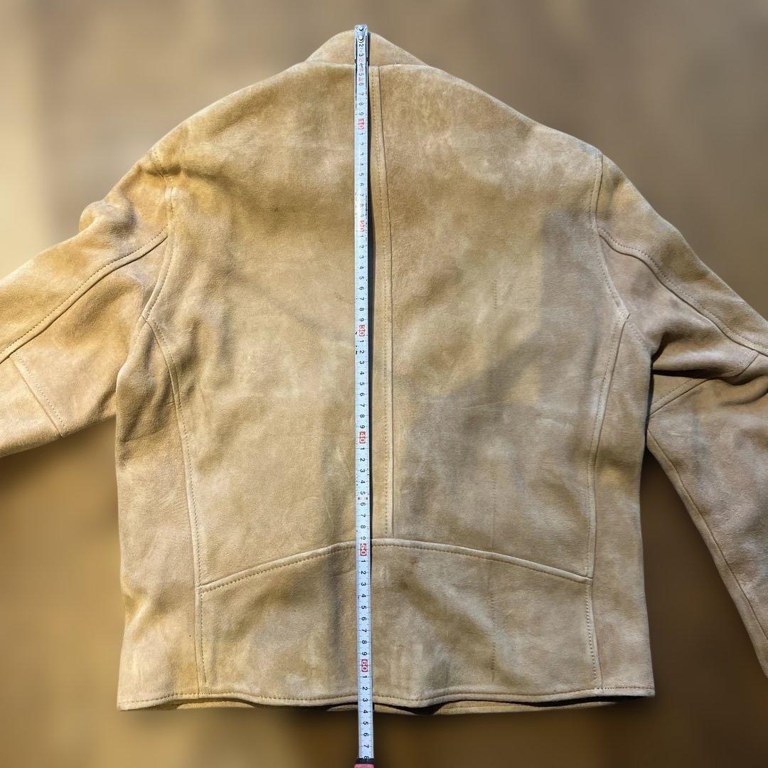 Schott ベージュ スエード シングルライダース　美品