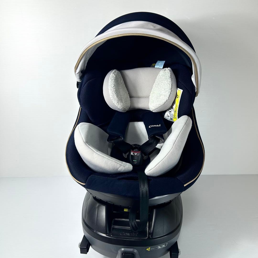 極美品☆コンビ チャイルドシート クルムーヴ スマートJL-590 ネイビー