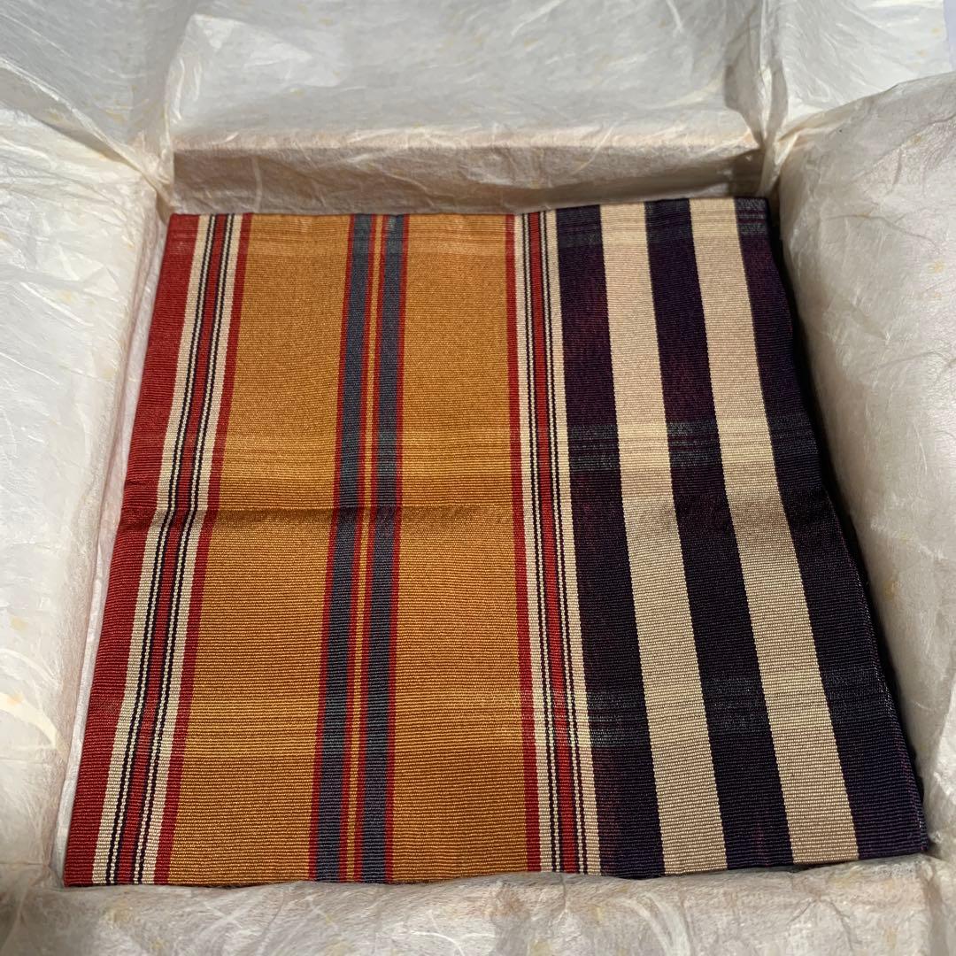 袋師土田友湖『弥兵衛間道』袱紗帛紗　千家十職　茶道具　表千家　共箱　稀少