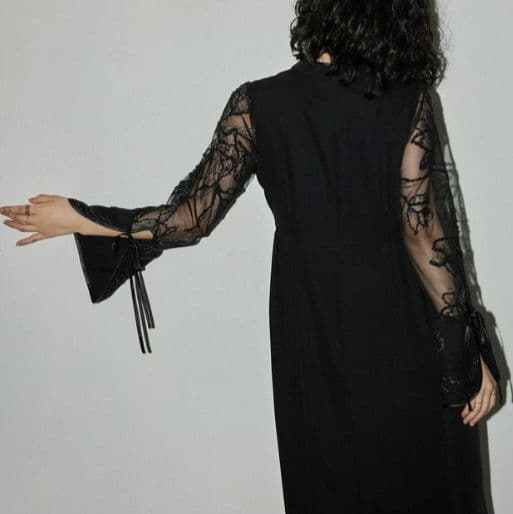 【美品】niana レース ワンピース ドレス 結婚式 お呼ばれ 低身長さん