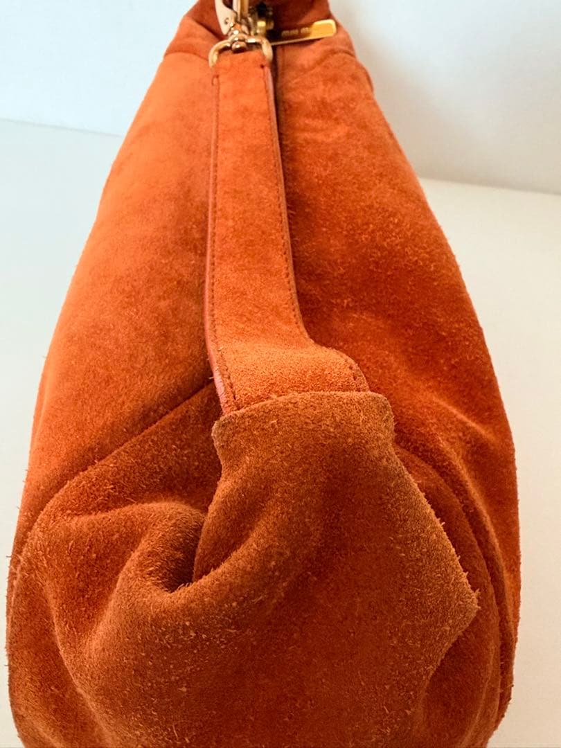 美品　ミュウミュウ　 スエード 花柄