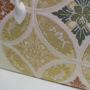 お洒落！！ 京都 西陣織 正絹帯地 使用 利休バッグ お茶席 241110