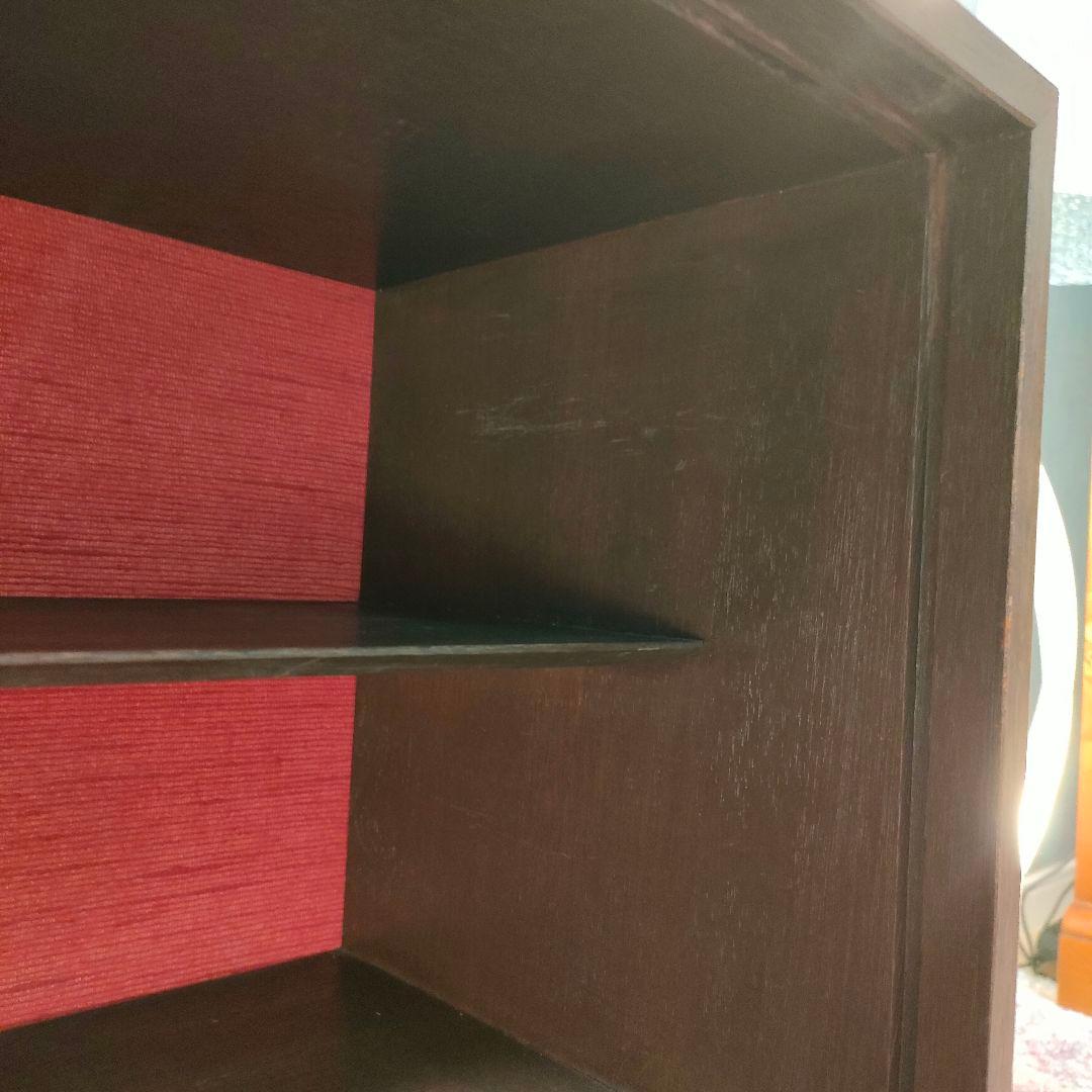 昭和レトロ 和モダン 竹支柱 飾り棚 キャビネット