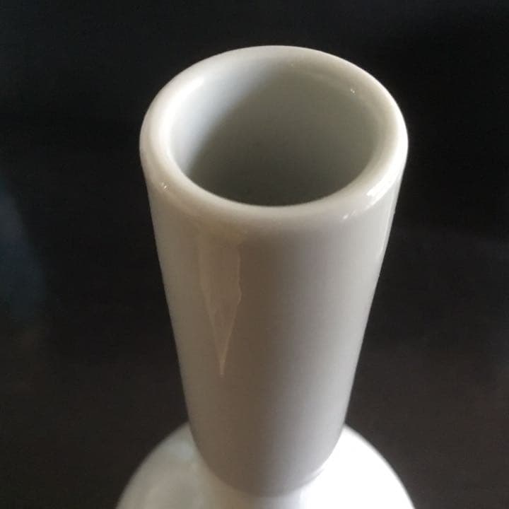 京焼　竹泉造　鶴首　花瓶　供箱　供布　美品