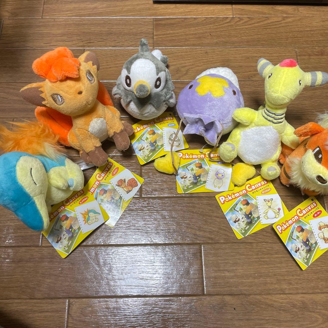 超激レア！　ポケモンキャンバス 2010 ポケモンセンター限　ぬいぐるみセット