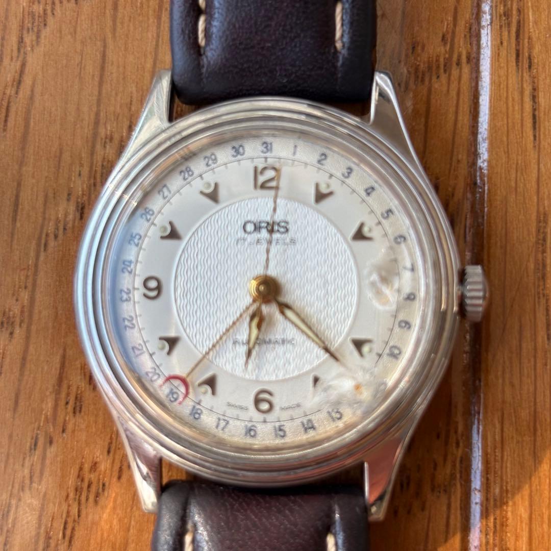 【ORIS】オリス　ポインターデイト　裏面スケルトン　自動巻　稼働品　ジャンク