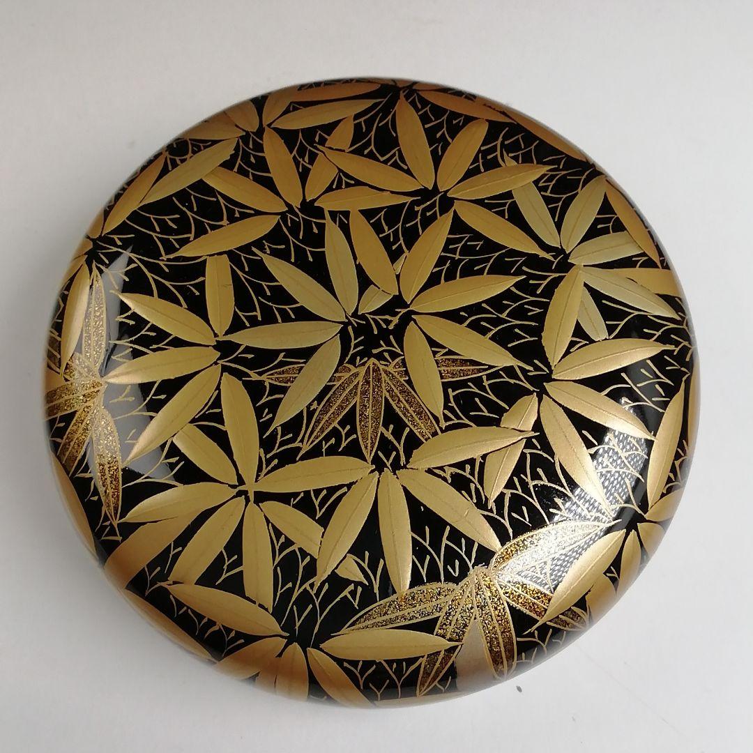 Ｔ８３５　棗　『竹林蒔絵』『平棗』『雲斎 作』　共箱　茶道具