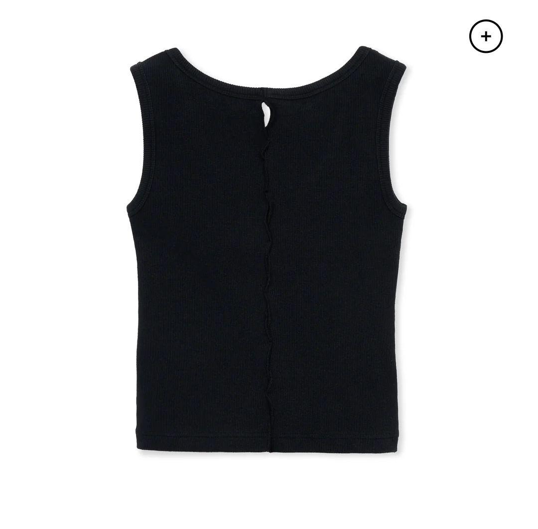 シシクイ　タンクトップ　holed north / BLACK