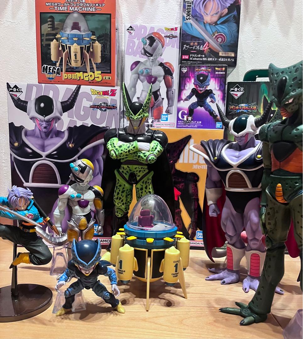 ドラゴンボール一番くじ　セル、フリーザ親子、トランクスフィギュア　7体セット売り