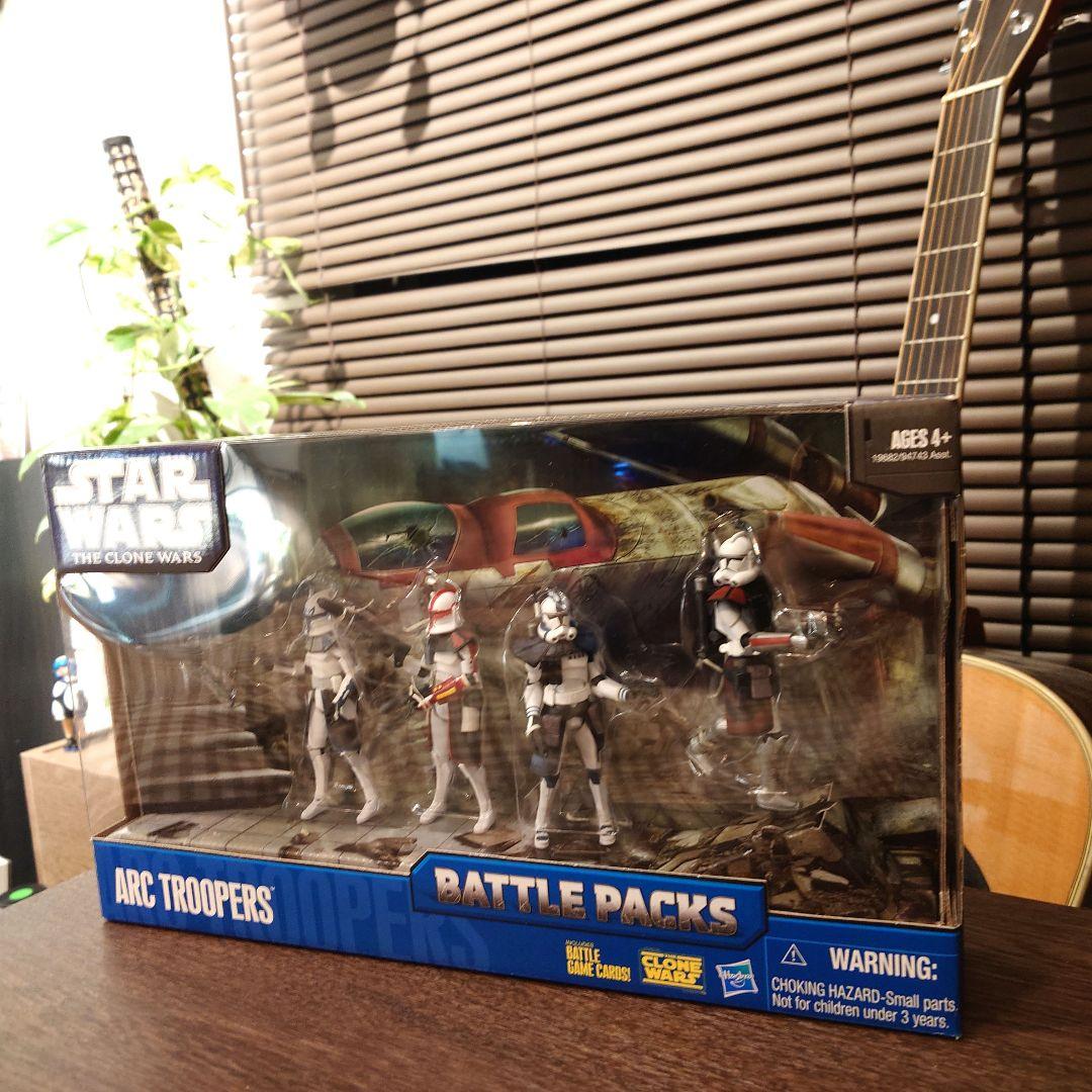日本未発売　スターウォーズ クローンウォーズ　アークトルーパー バトルパック