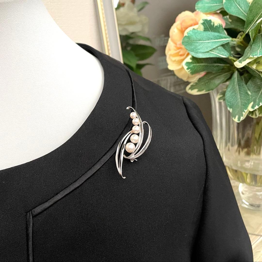 ミキモト　ブローチ　あこや真珠　本真珠　入学式　卒業式　パールブローチ　ブランド
