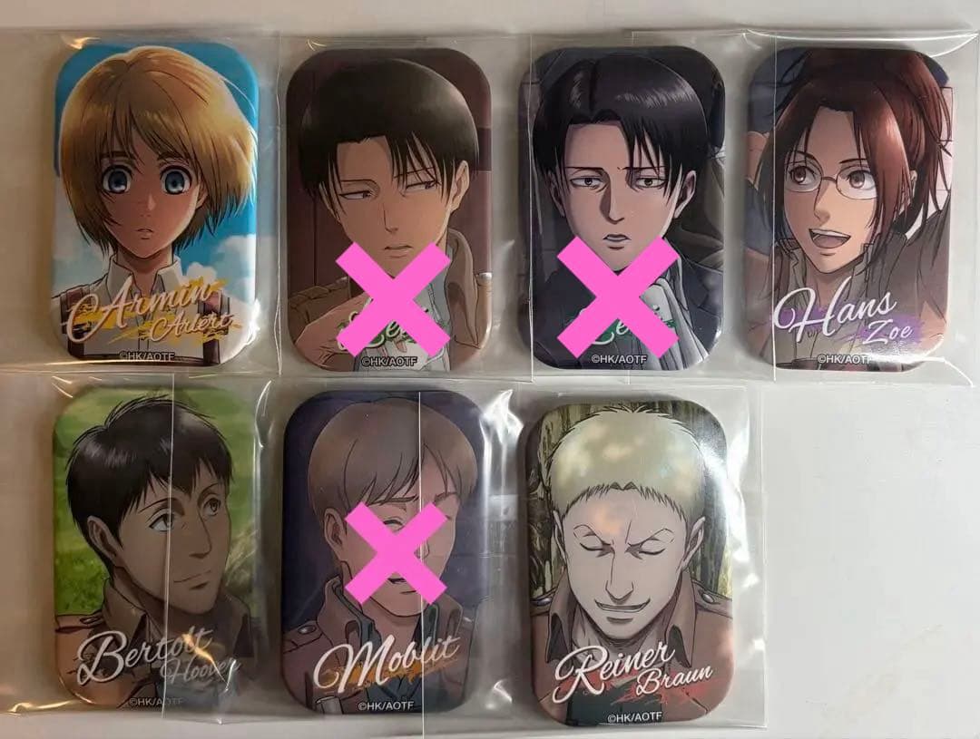進撃の巨人 まるかく缶バッジ 海 11個