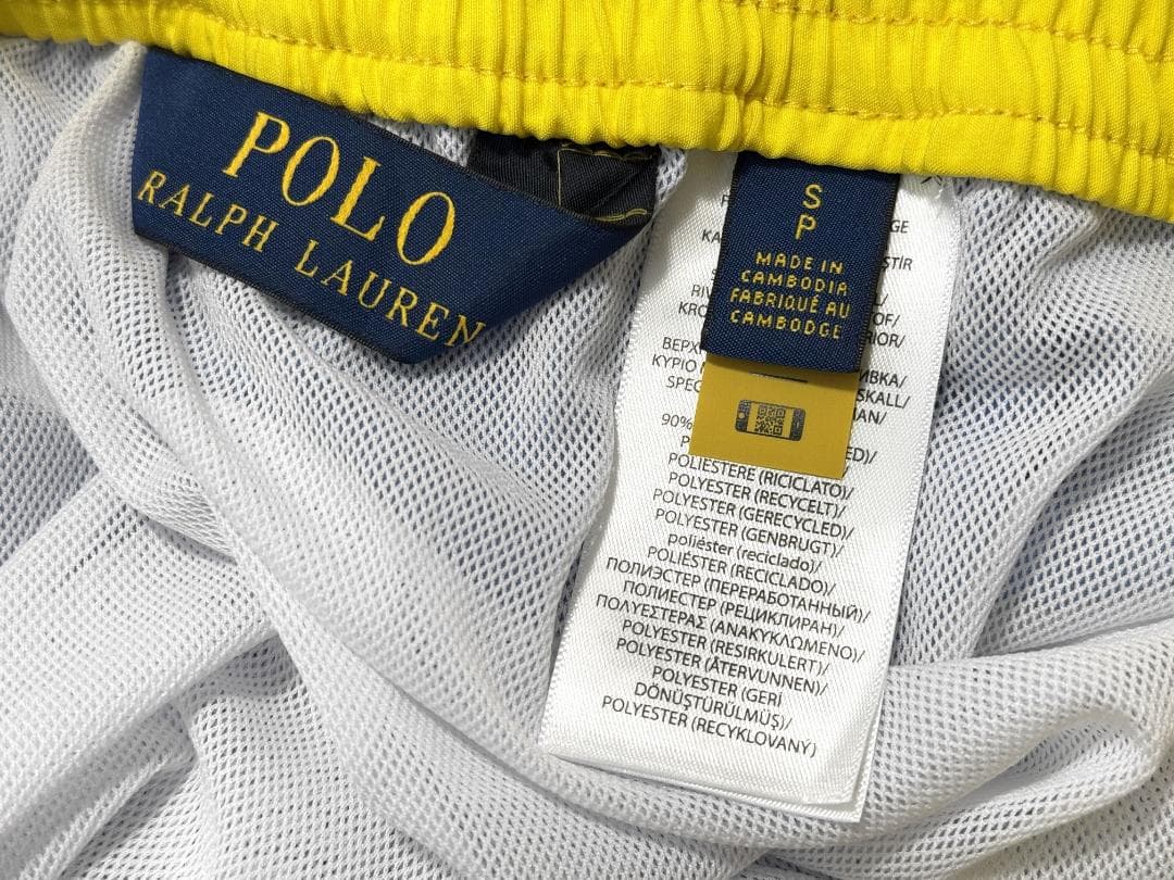 新品 ラルフローレン スイムショーツ ポニー刺繍 インナー付き US:S