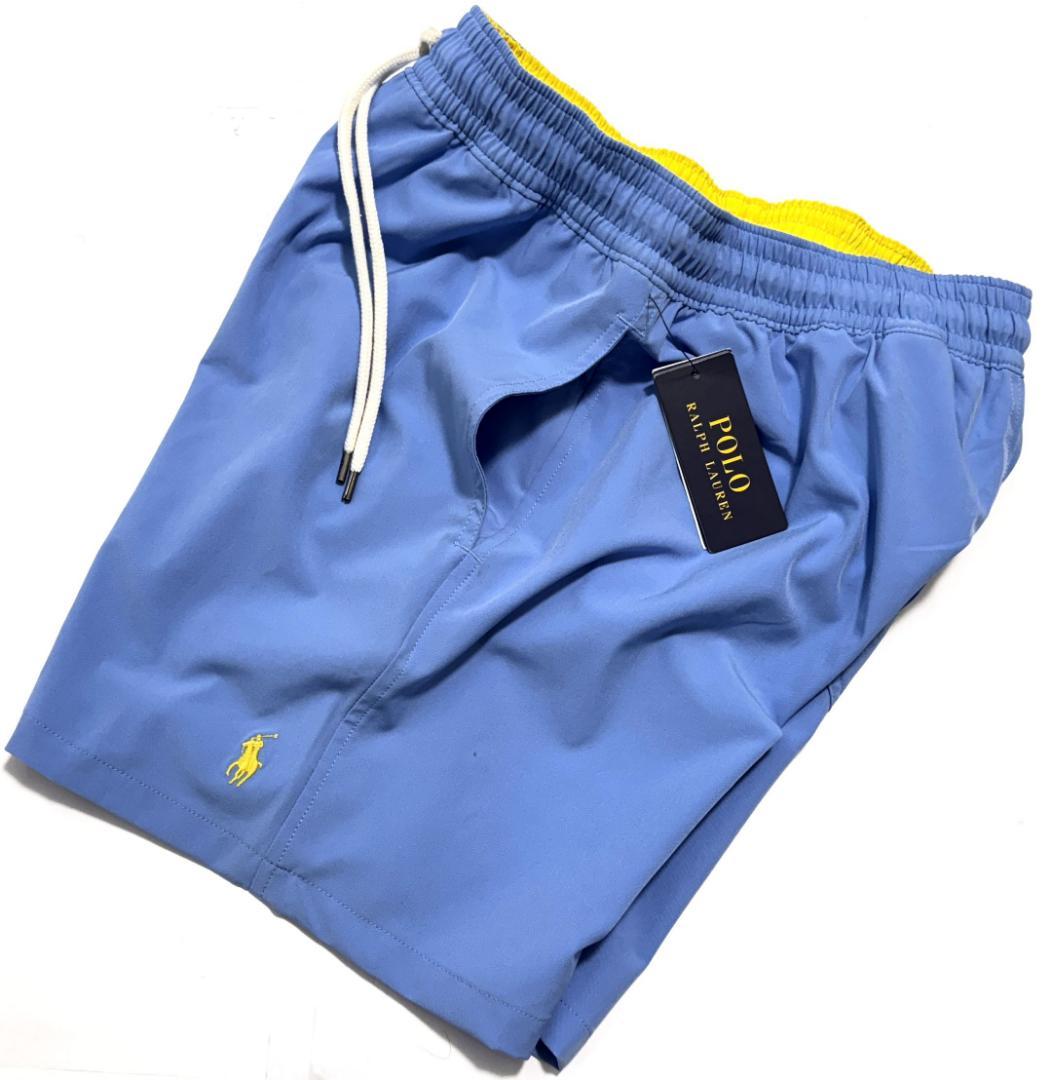 新品 ラルフローレン スイムショーツ ポニー刺繍 インナー付き US:S