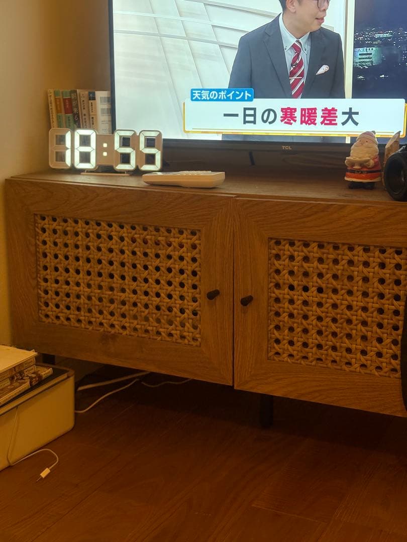 LOWYA ラタン調デザイン テレビボード