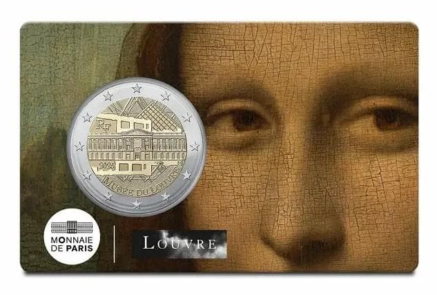 2025 フランス ルーブル美術館 2 ユーロ 白銅貨 4枚セット