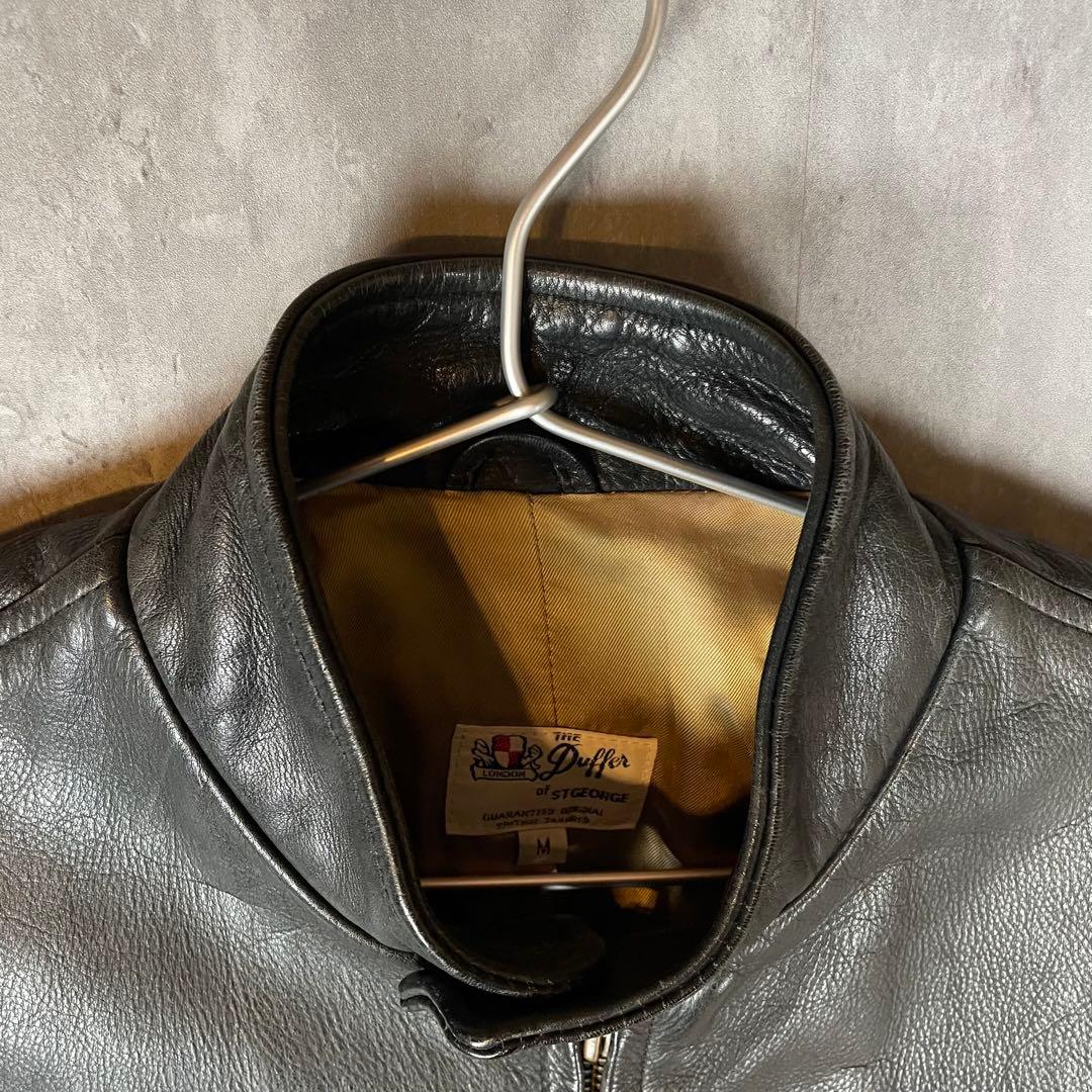 【イギリス製】DUFFER レザージャケット シングルライダース 高級