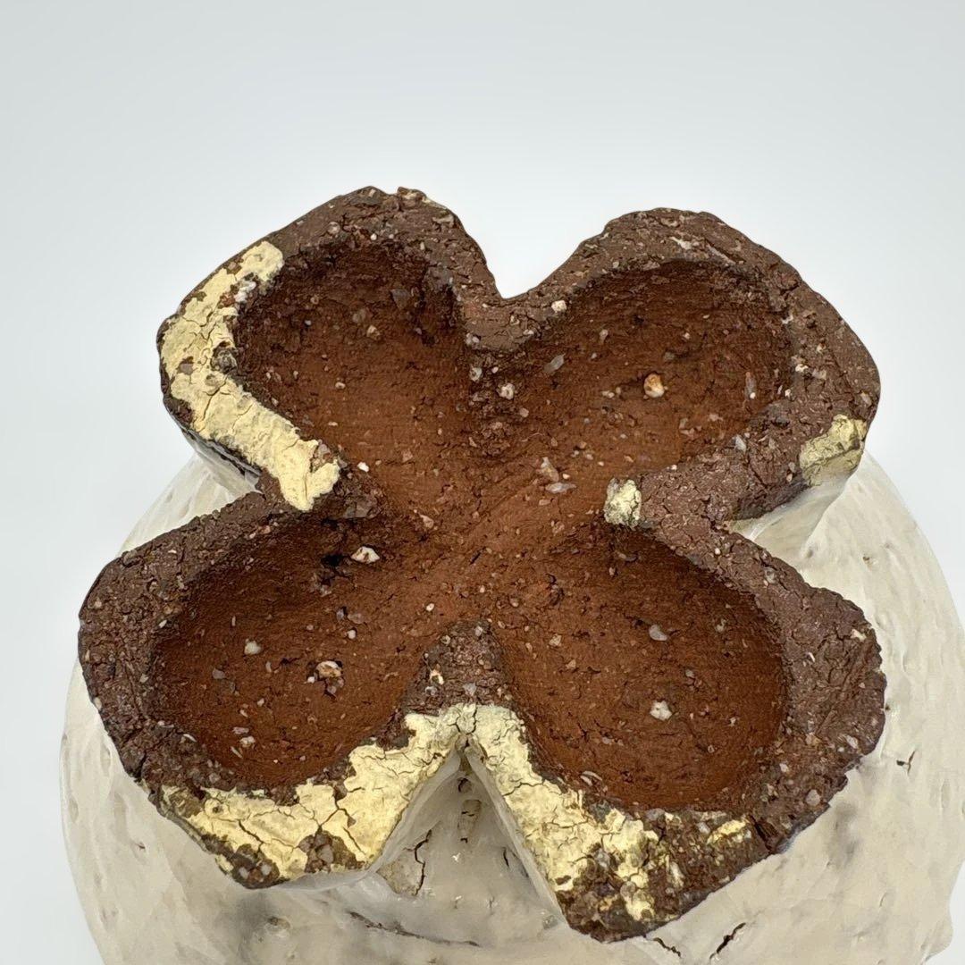 四代　真清水蔵六　金海割高台　茶盌