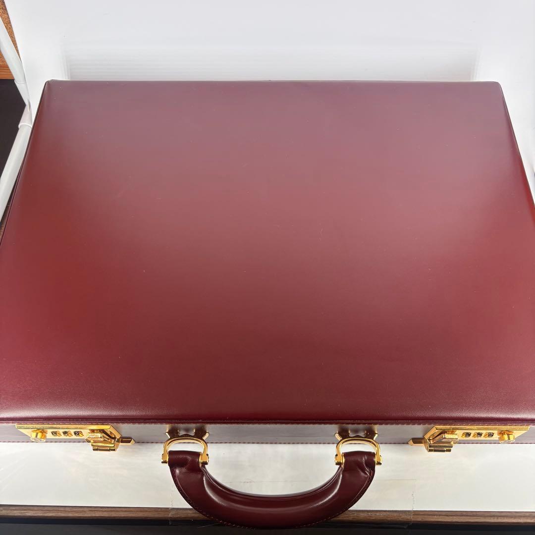 カルティエ　Cartier アタッシュケース マストライン ボルドー