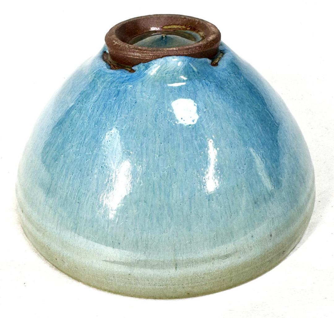 鈞窯 窯変紫斑釉茶碗 五大名窯 中国古玩 唐物 茶道具 骨董 WWTT383