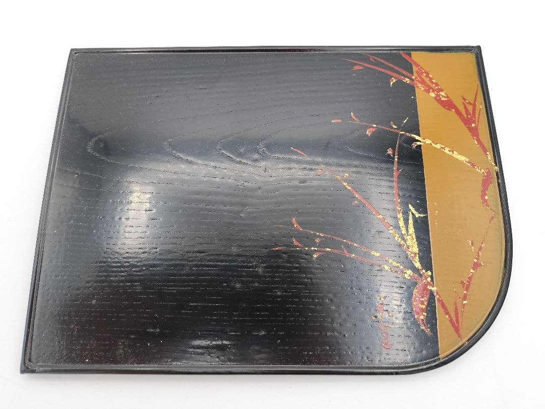 a997 銘々盆 合作 誰か袖 十作 木箱 茶道具 古物 懐石 菓子器　銘々皿