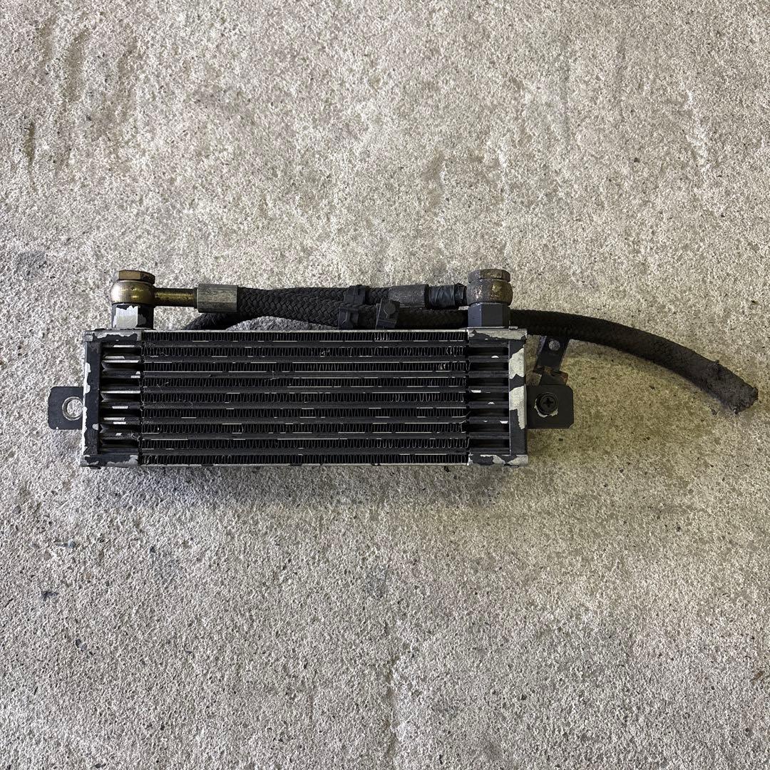 オイルクーラー　ダミー　旧車　街道レーサー　ホース付き