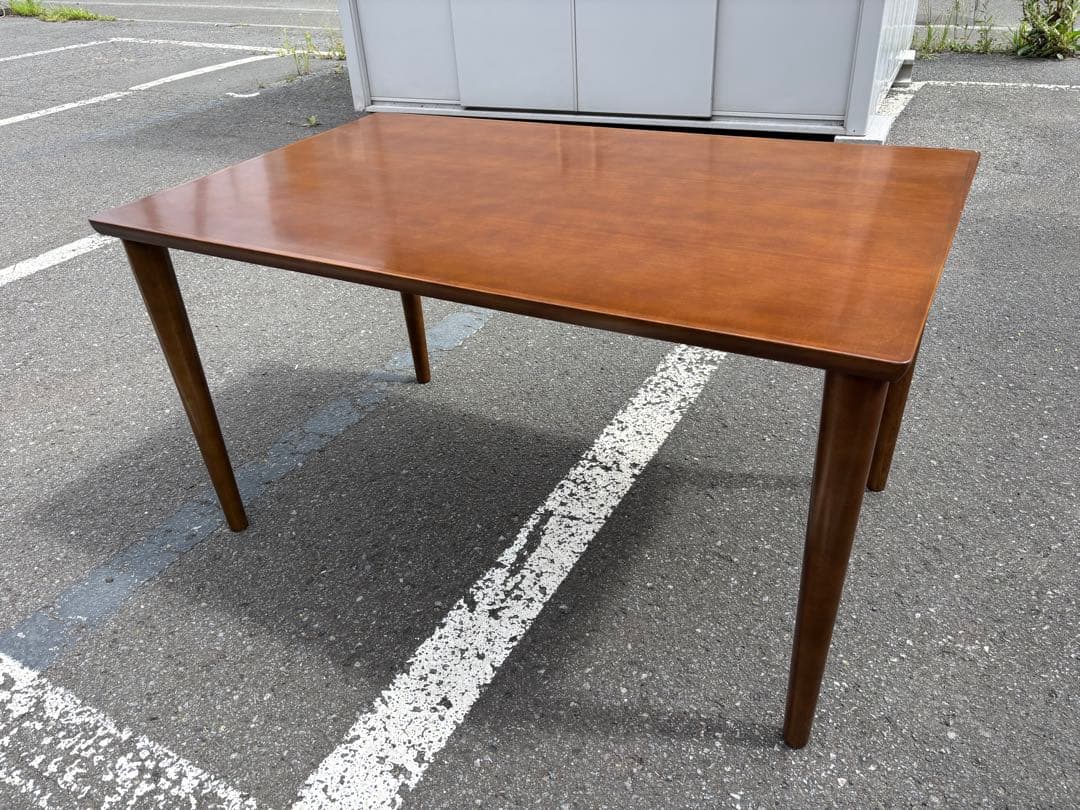 手渡し可 カリモク60 ダイニングテーブル W1300×D800×H700 茶