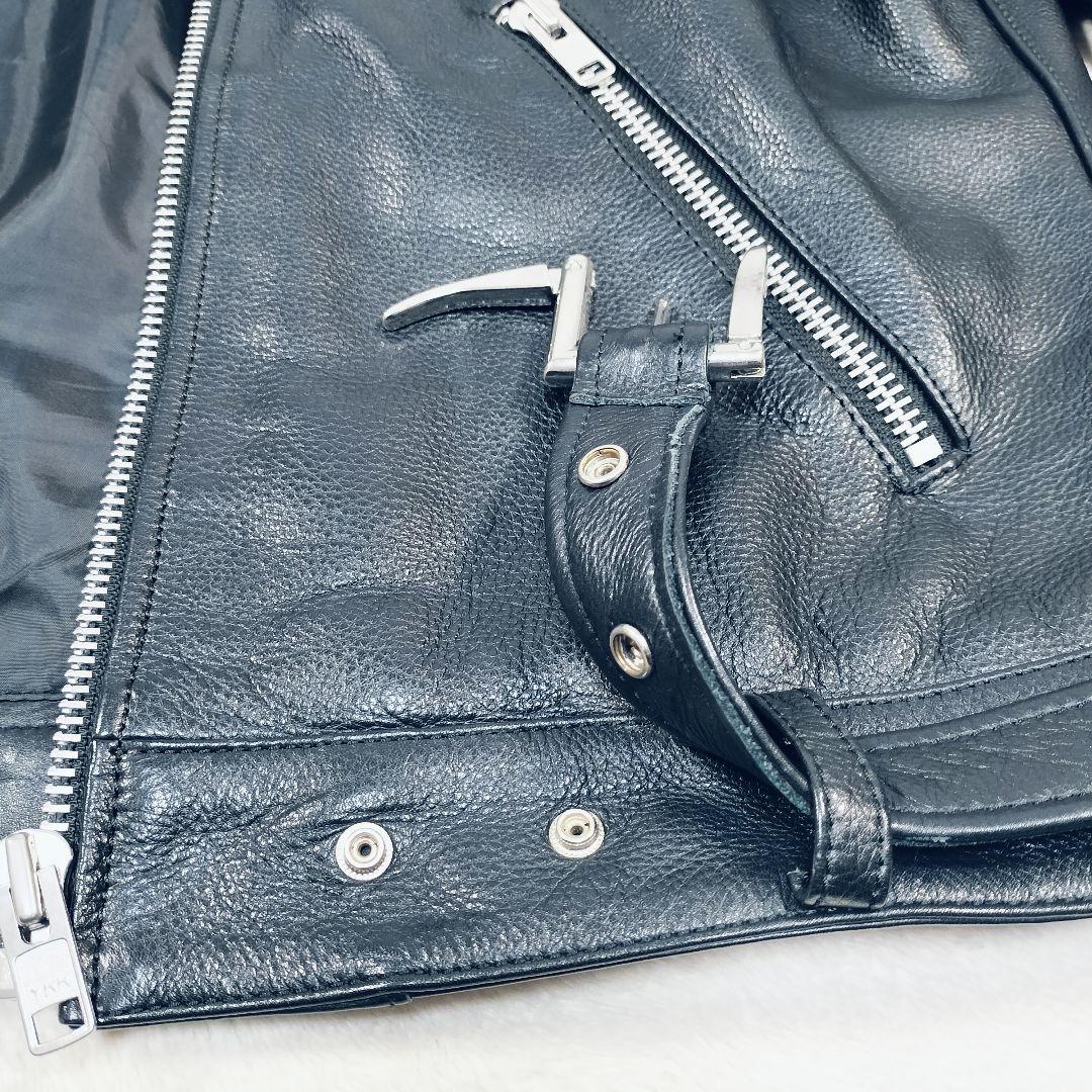 【美品☆XL】ヴァレット VALLET 01 シングルライダースジャケット　黒