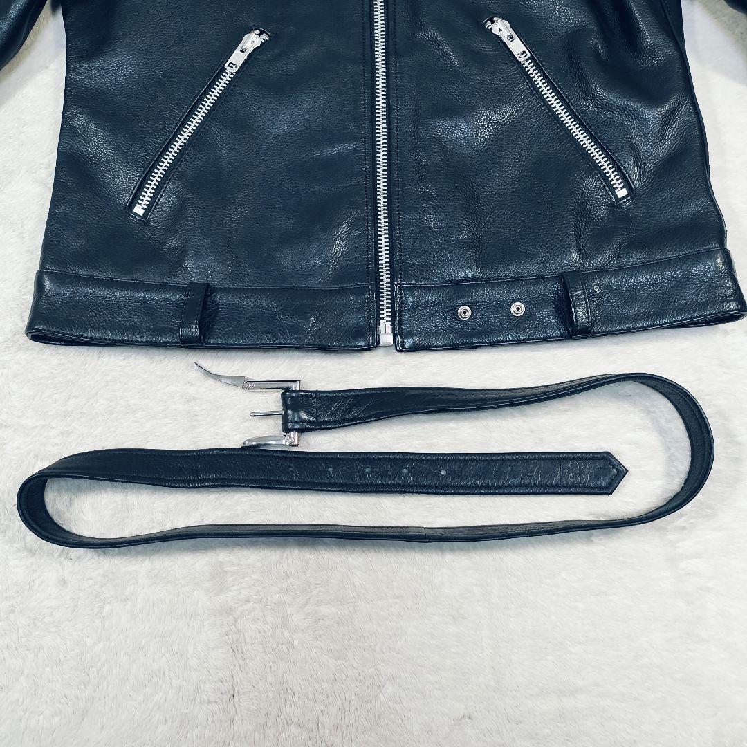 【美品☆XL】ヴァレット VALLET 01 シングルライダースジャケット　黒